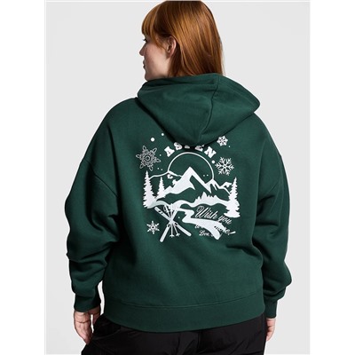 PINK Ivy Fleece Campus Full-Zip Hoodie