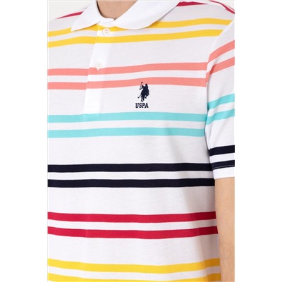 Erkek Regular Fit Polo Yaka Beyaz Tişört