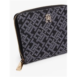 Jacquard Monogram Medium Zip Wallet