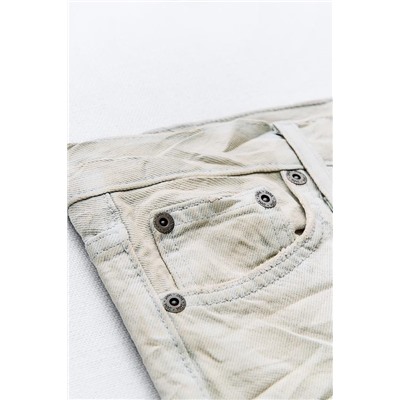 FEW ITEMS LEFT TRF CREASED-EFFECT COATED MID-RISE JEANS
