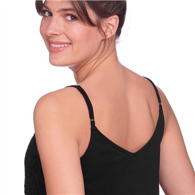 Damen Top mit Häkelspitze