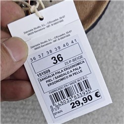Женские кожаные шлепки в стиле Birkenstoc*k , экспорт  Цена на бирке 29,90€