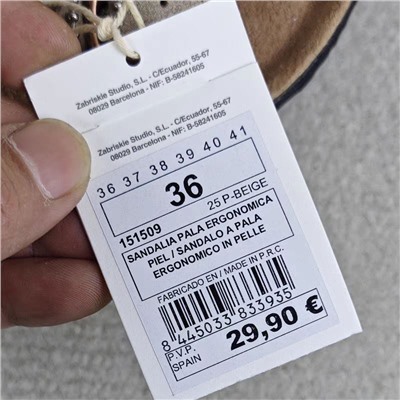 Женские кожаные шлепки в стиле Birkenstoc*k , экспорт  Цена на бирке 29,90€