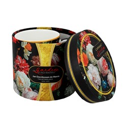 Кружка, 400 мл, фарфор F, черная, Розы, Baroque flowers, 62353