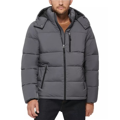 CLUB ROOM Men's Stretch Hooded Puffer Jacket, Created for Macy's