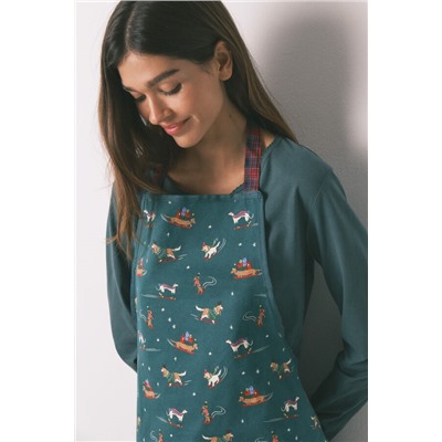 Delantal cocina estampado perritos