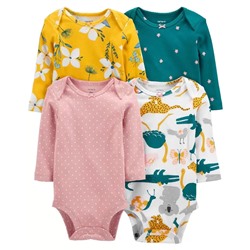 4-Pack Long-Sleeve Original Bodysuits