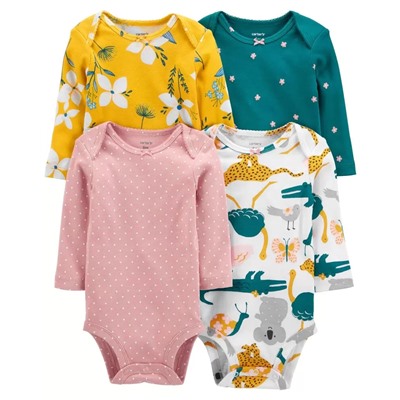 4-Pack Long-Sleeve Original Bodysuits