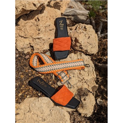 Ab.Zapatos 3420 MANDARINA+CINTURON BOLSOS (110)-6 (3) АКЦИЯ