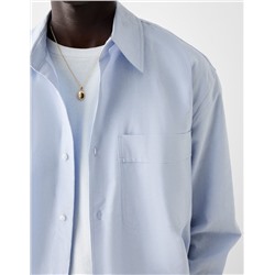 Boxy long sleeve Oxford shirt