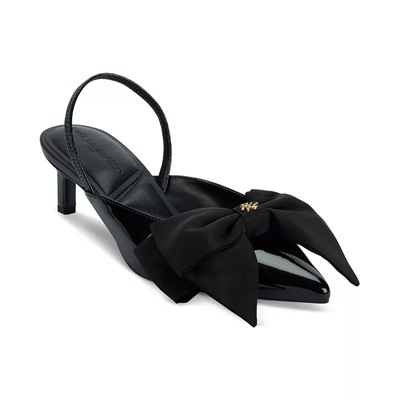 KARL LAGERFELD PARIS Women's Sharla Bow Slingback Pumps