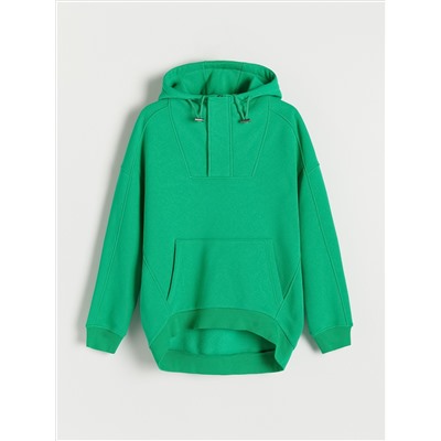 Hoodie mit Nähten