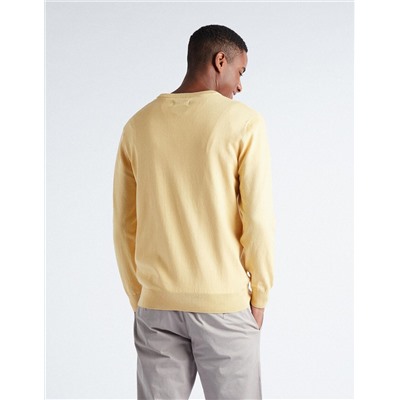 Knitted Jumper, Men, Light Yellow