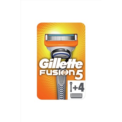 Gillette, Fusion Tıraş Makinesi + 4 Yedek Bıçak
