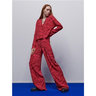 Hose aus Viskose mit Muster