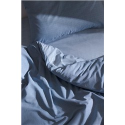 Odette King Size %100 Pamuk Ranforce Baskılı Nevresim Takımı - Koyu Mavi