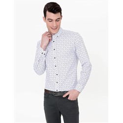 Haki Slim Fit Uzun Kollu Gömlek