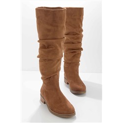 Bambi Taba Süet Kadın Çizme K03527001102