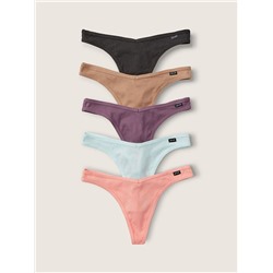 5-PACK COTTON THONG PANTY