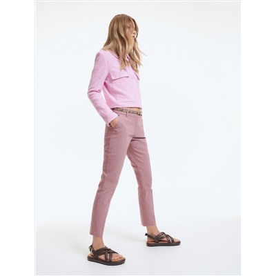 Zigarettenhose mit Gürtel