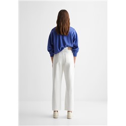 Jeans mom fit rotos decorativos
