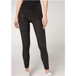 Total-Shaper-Leggings in Lederoptik