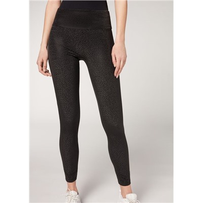 Total-Shaper-Leggings in Lederoptik