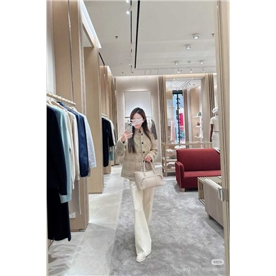 Женский твидовый пиджак с воротником-стойкой   Lor*o Pian*a