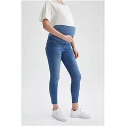 Defacto Skinny Fit Yüksek Bel Yırtık Detaylı Hamile Jean Pantolon X2068AZ22SP