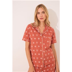 Pijama camisero 100% algodón Mickey Mouse