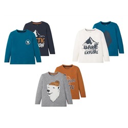 LUPILU® Kleinkinder Langarmshirts Jungen, 2 Stück