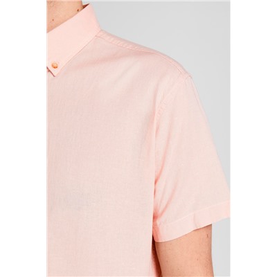 Camisa de lino Rosa jaspeado