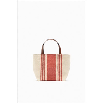 BOLSO MINI SHOPPER TEJIDO