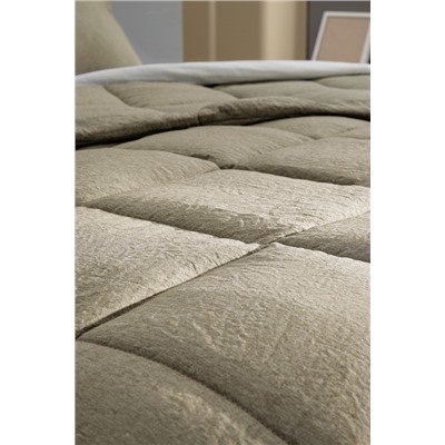 Meleni Tek Kişilik Comforter Set - Haki