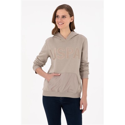 U.S. Polo Assn., Kadın Taş Kapüşonlu Sweatshirt 50256250-VR049