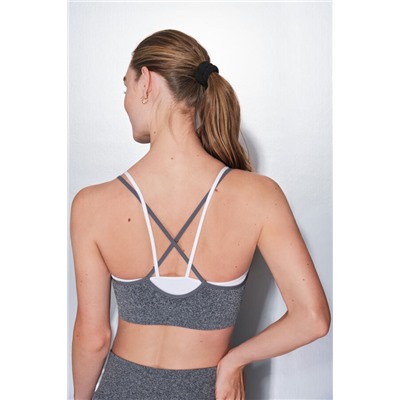 Sujetador deportivo SEAMLESS COMFORT gris