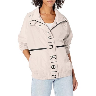Visit the Calvin Klein Store Calvin Klein Women's Lightweight Water Resistant Everyday Windbreaker