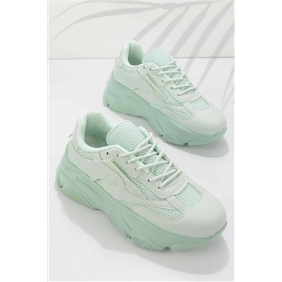 Bambi Su Yeşili Kadın Sneaker K01591003709