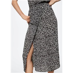 Falda cruzada plisada -  Mujer | MANGO OUTLET Melilla