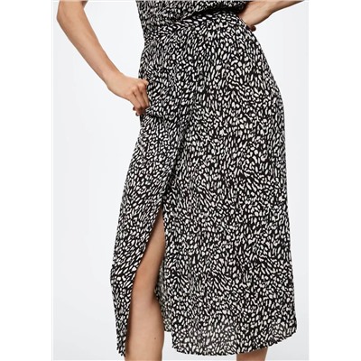 Falda cruzada plisada -  Mujer | MANGO OUTLET Melilla