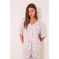Pijama largo estampado viscosa