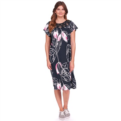 Damen Kleid mit dekorativem Ausschnitt
