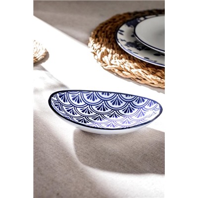 Rêve Bleu Belfort New Bone China Oval Tabak