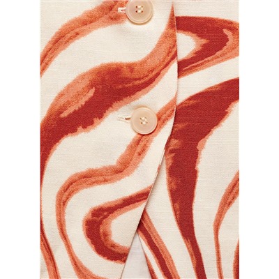 Top estampado lazo