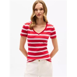 V-Neck Stripe Favorite T-Shirt