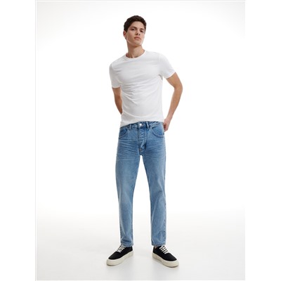 Jeans im Carrot-Fit mit kurzem Bein