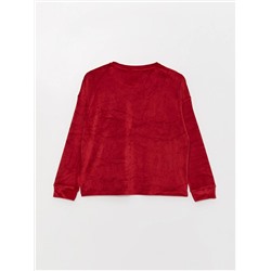 LC Waikiki Bisiklet Yaka Desenli Uzun Kollu Kadın Kadife Pijama Takımı, LCW DREAM                                            
                                            Bisiklet Yaka Desenli Uzun Kollu Kadın Kadife Pijama Takımı