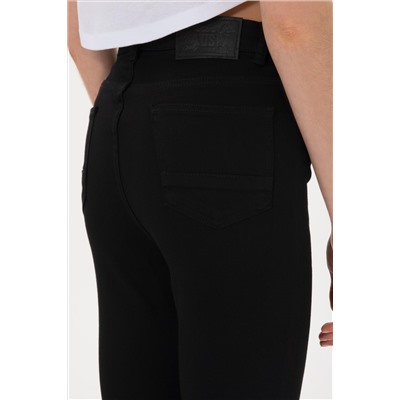 Kadın Siyah Skinny High Waist Fit Jean Pantolon
