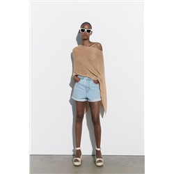 1975 HIGH WAIST MOM FIT DENIM SHORTS