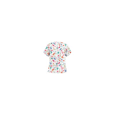 UA Springtime Hop White Scrub Top
